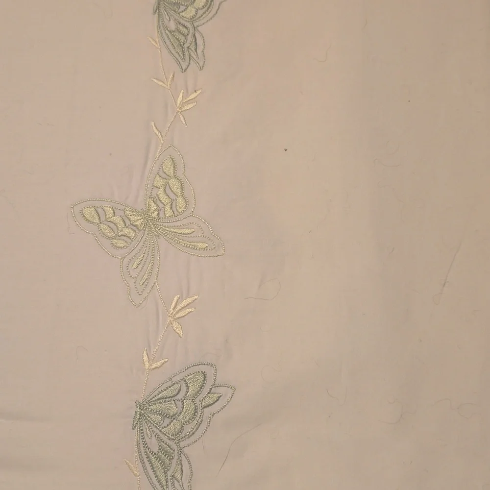 Gracious Home Luxury Farfalle Green Twin Duvet, Retail Price $395.00US